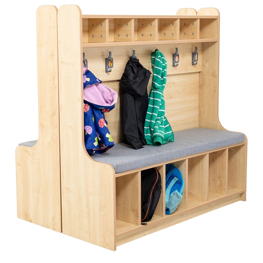 Willowbrook All in One Cloakroom Seat Height 400mm DFEC141 Childrens Furniture with Props