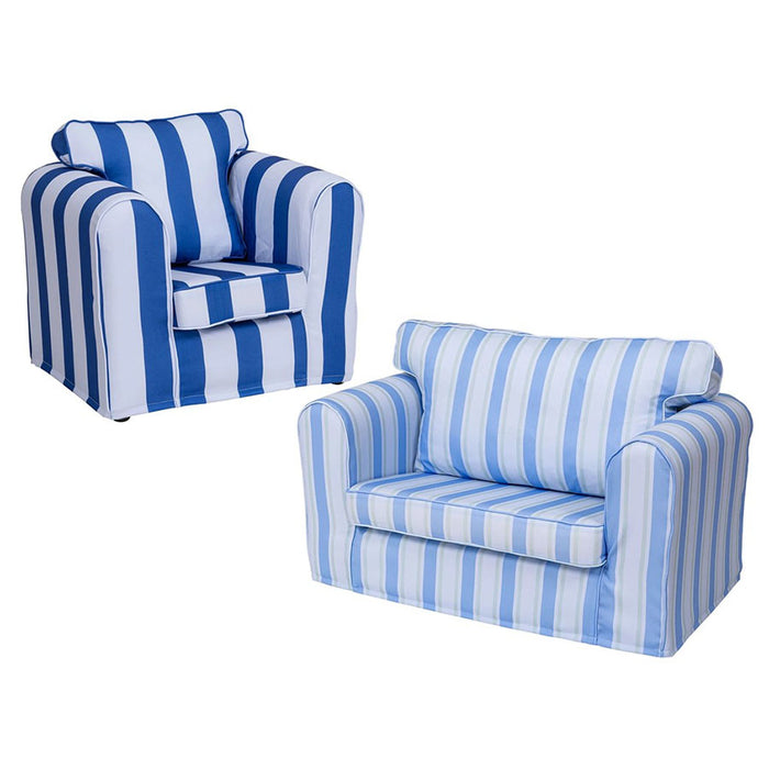 Willowbrook Coastal Kendal Loose Cover Chair and Sofa for Children DFEU230 Childrens Furniture