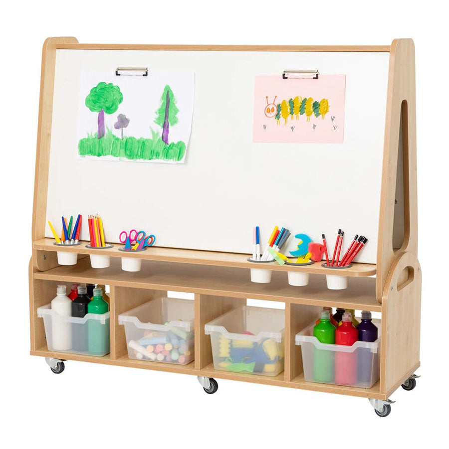 Willowbrook Double Art Easel with Props DFEC106T Childrens Furniture