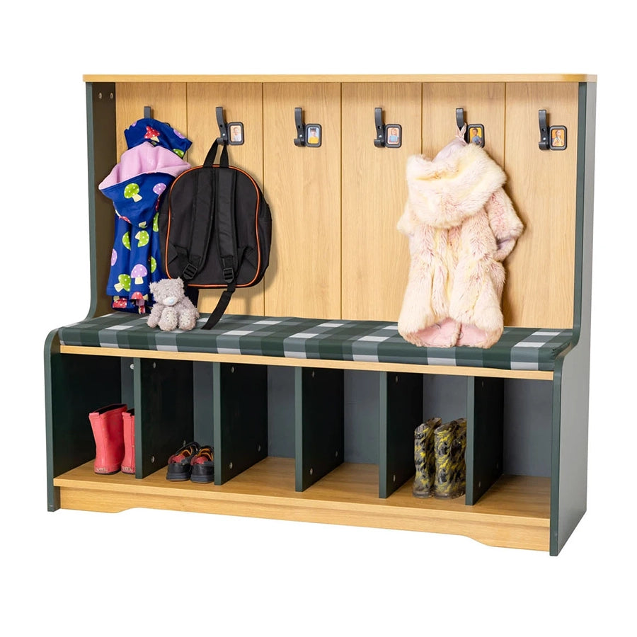 Willowbrook Farmhouse Cloakroom with space for 6 coats, bags and shoes DFEF006 Childrens Furniture Lifestyle Image