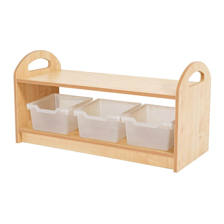 Willowbrook Pioneer One Tier Open Shelving Unit with Tubs DFEC001T Children Furniture