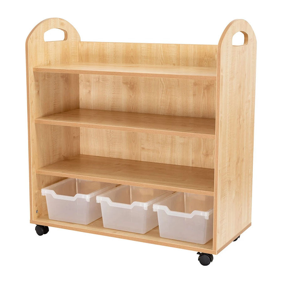 Willowbrook Stanley 4 Shelf Mobile Unit with Tubs DFEC019T Childrens Furniture