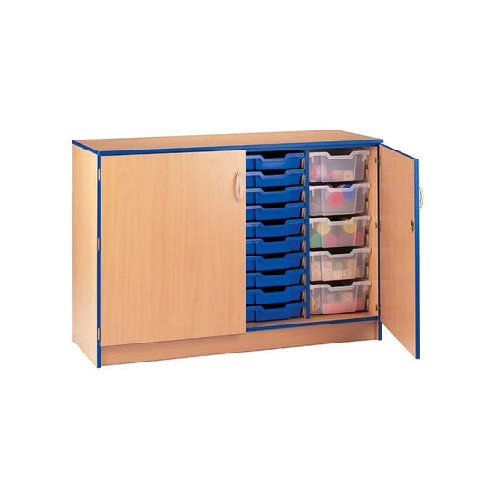 Smart Storage 40 Tray Quad Unit Mobile With Lockable Doors With Trays