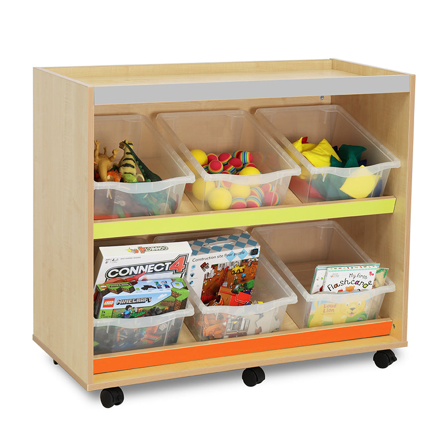 Bubblegum Angled Tray Unit with 6 Double Trays