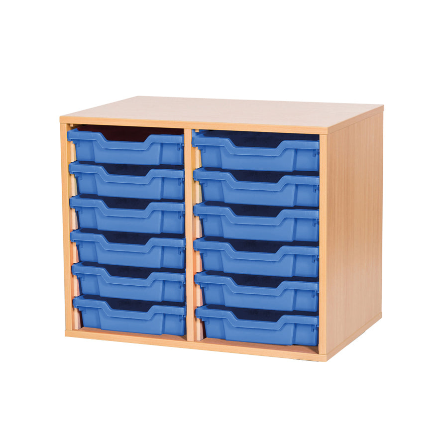 Smart Storage 12 Shallow Tray Double Unit