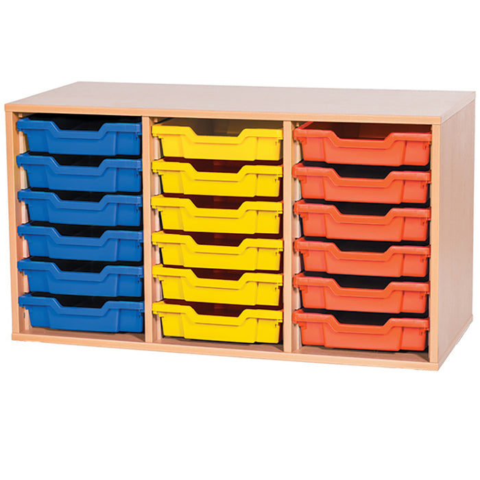 Smart Storage Open 18 Tray Triple Static Unit