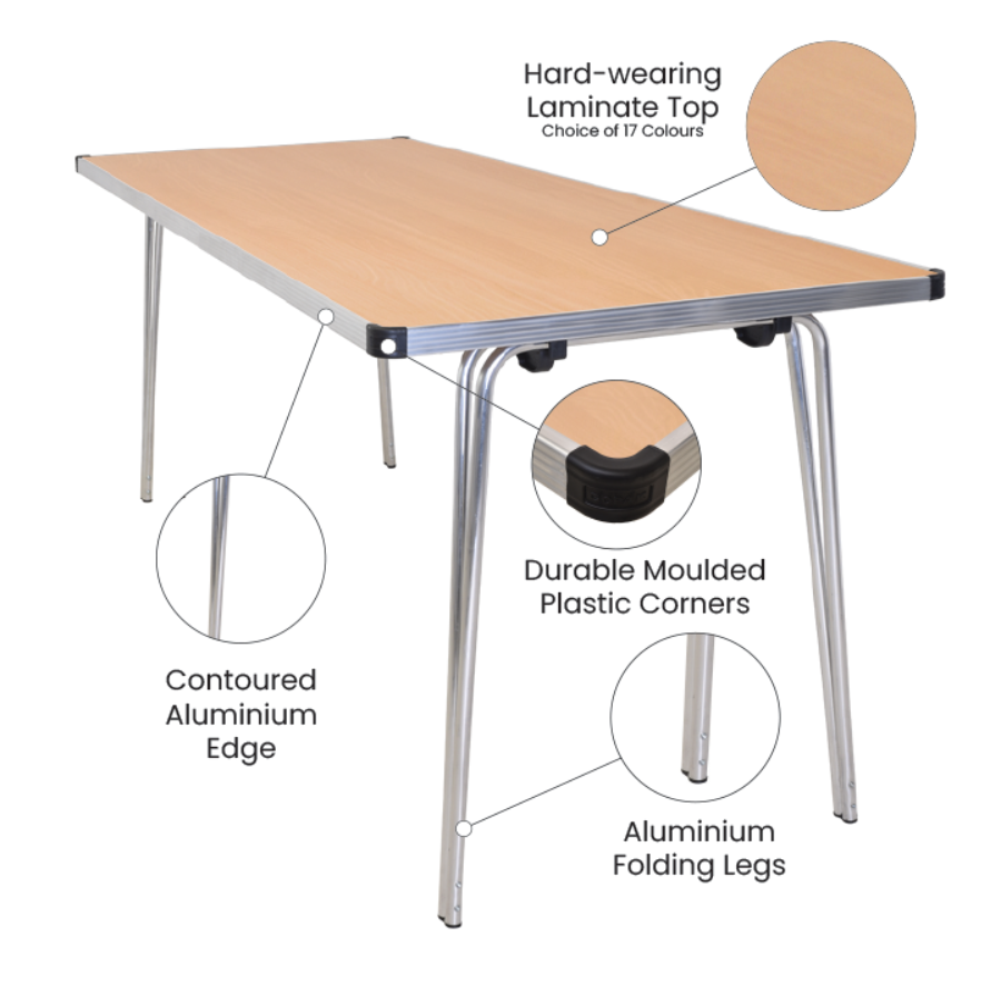 Contour 25 Folding Table 1220X685