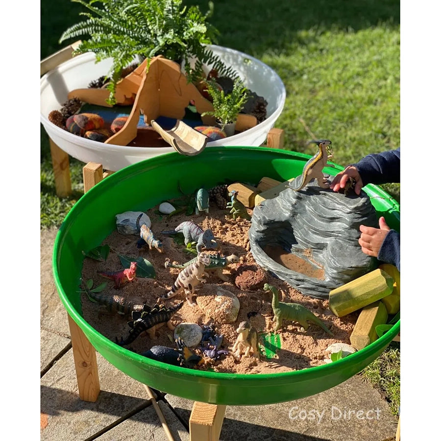 Trio of Landscape Deep Spot Trays and Stands - Set of 3