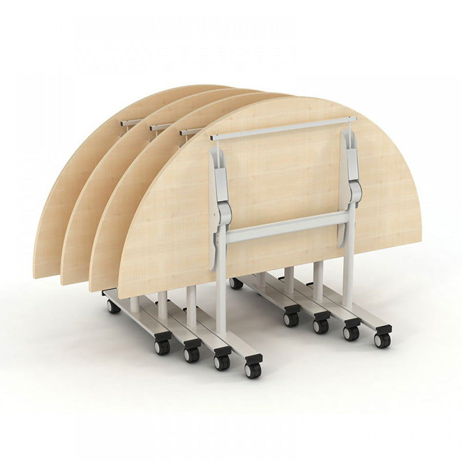 Scrum Semi-Circular Flip-Top Table