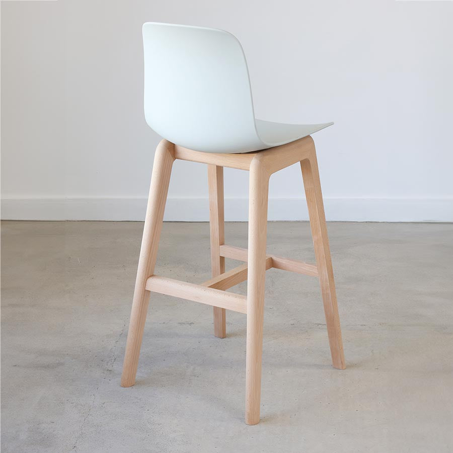 Flux Beech Wood 4 Leg Stool