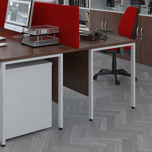 Maestro 25 H Frame Straight Desk with 1 pedestal (Available in 4 sizes)