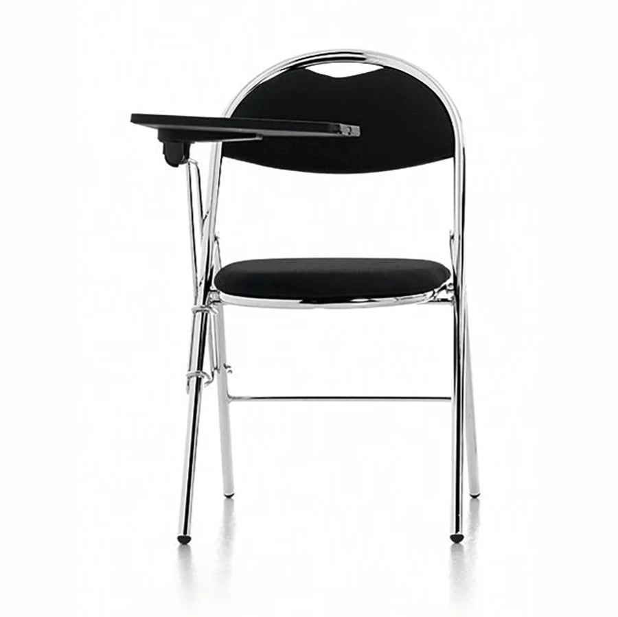 Milan High Back Black Vinyl Chrome Frame Folding Visitor Chair