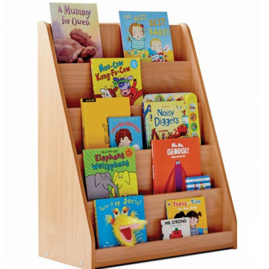 Library Book Unit with 5 Tiered Fixed Shelves