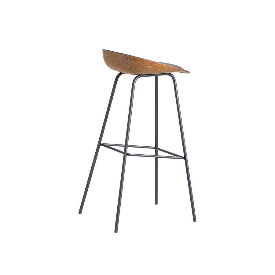 Hemp Medium & High Barstool with Upholstered Seat