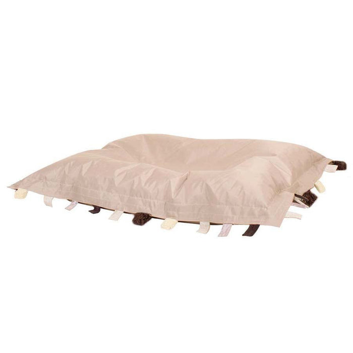 Sensory Touch Tags Bean Bag Floor Cushion Natural Pack Of 2