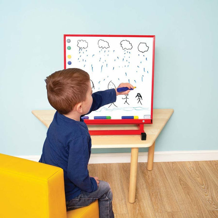Early Years Display Multipurpose Desktop Easel With Magnetic Drywipe Whiteboard