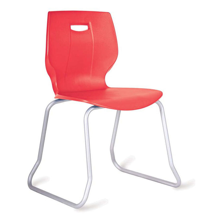 Geo Skid Base Poly Stacking Chair Seat Height 350