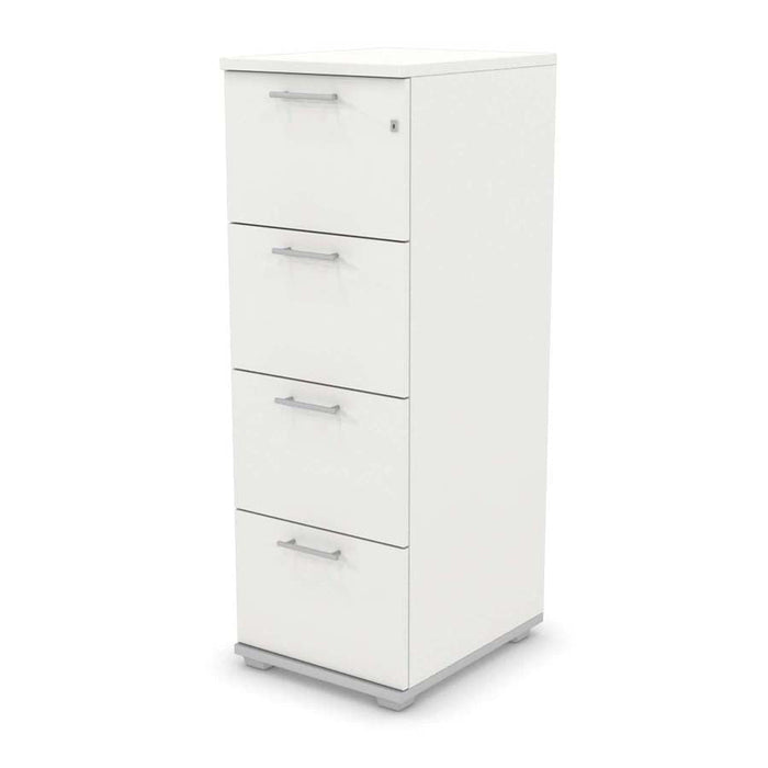 Signature 4 Drawer Filing Cabinet 1400X480 Silver