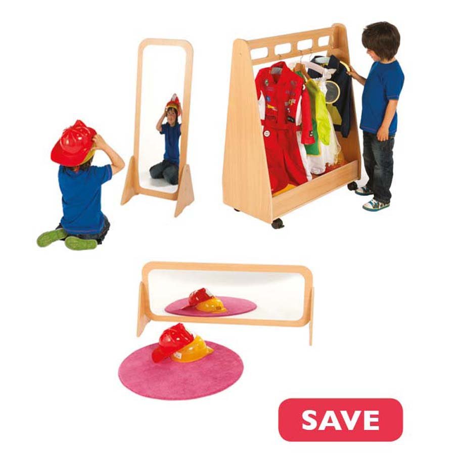 Dressing-Up Trolley & Free Standing Mirror