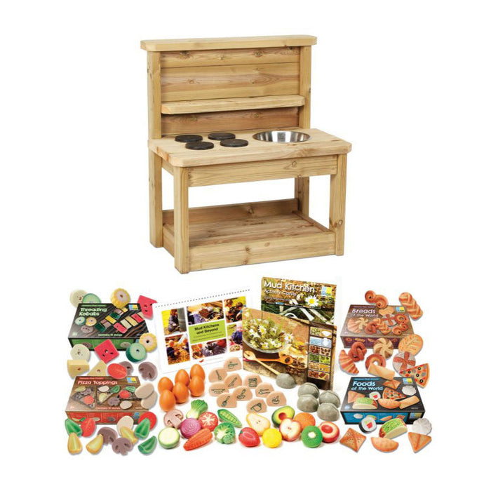 Small Mud Kitchen plus Mud Kitchen Kit PT1143