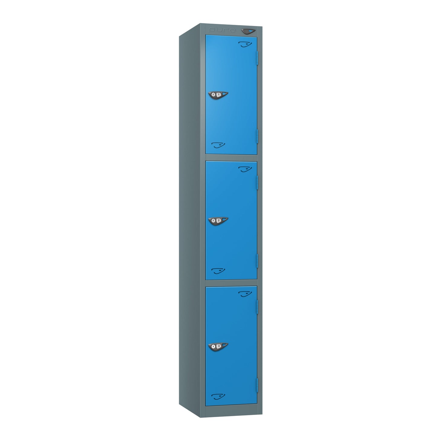 Pure Prime 3 Door Locker H1800xW300xD380mm
