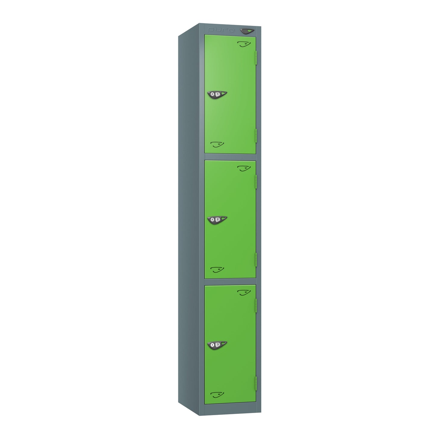 Pure Prime 3 Door Locker H1800xW300xD380mm