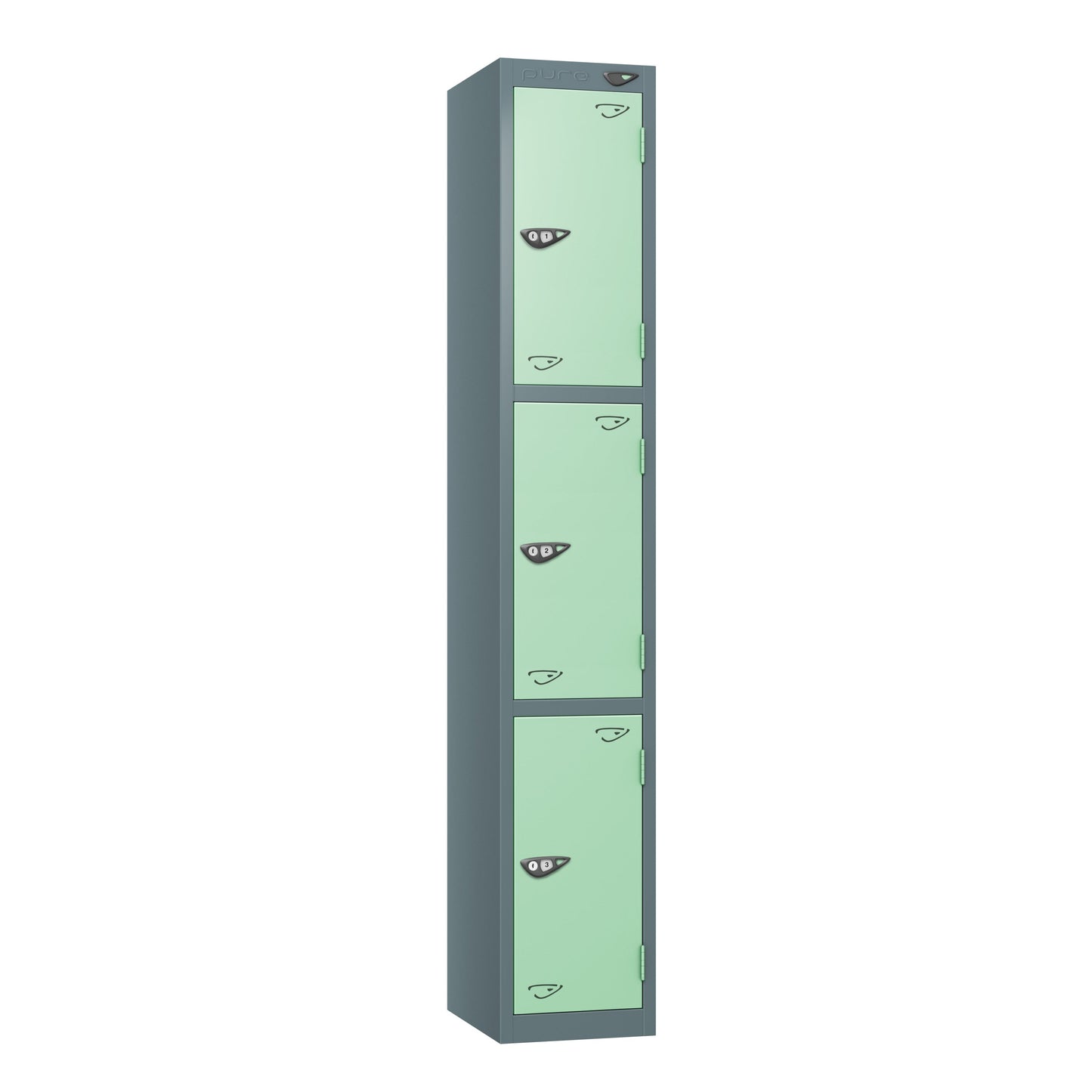 Pure Prime 3 Door Locker H1800xW300xD380mm
