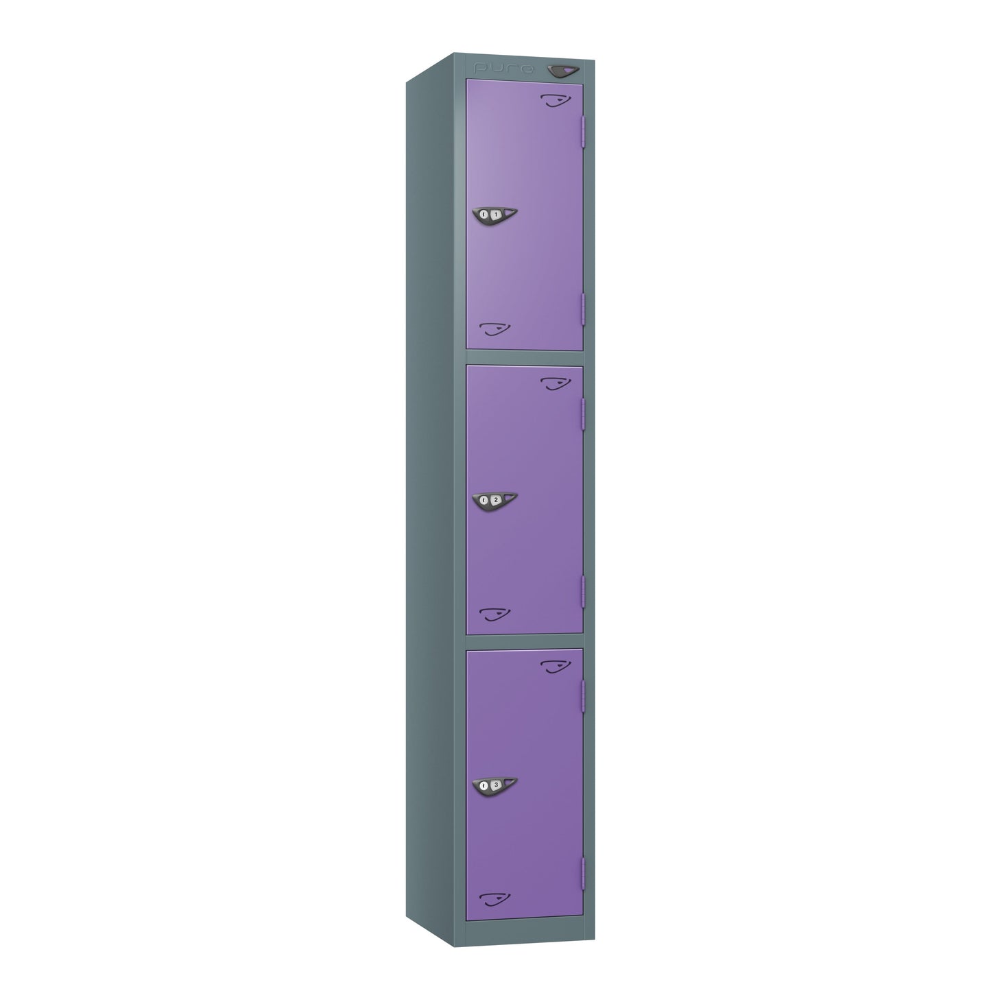 Pure Prime 3 Door Locker H1800xW300xD380mm