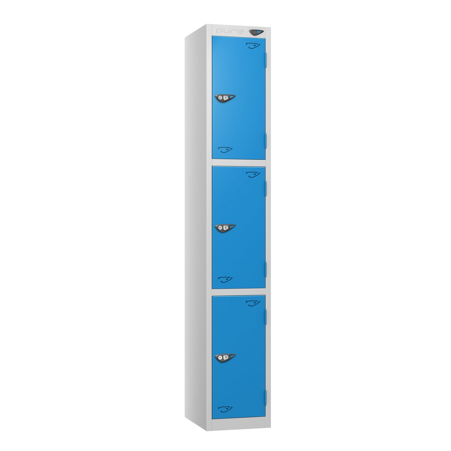 Pure Prime 3 Door Locker H1800xW300xD380mm