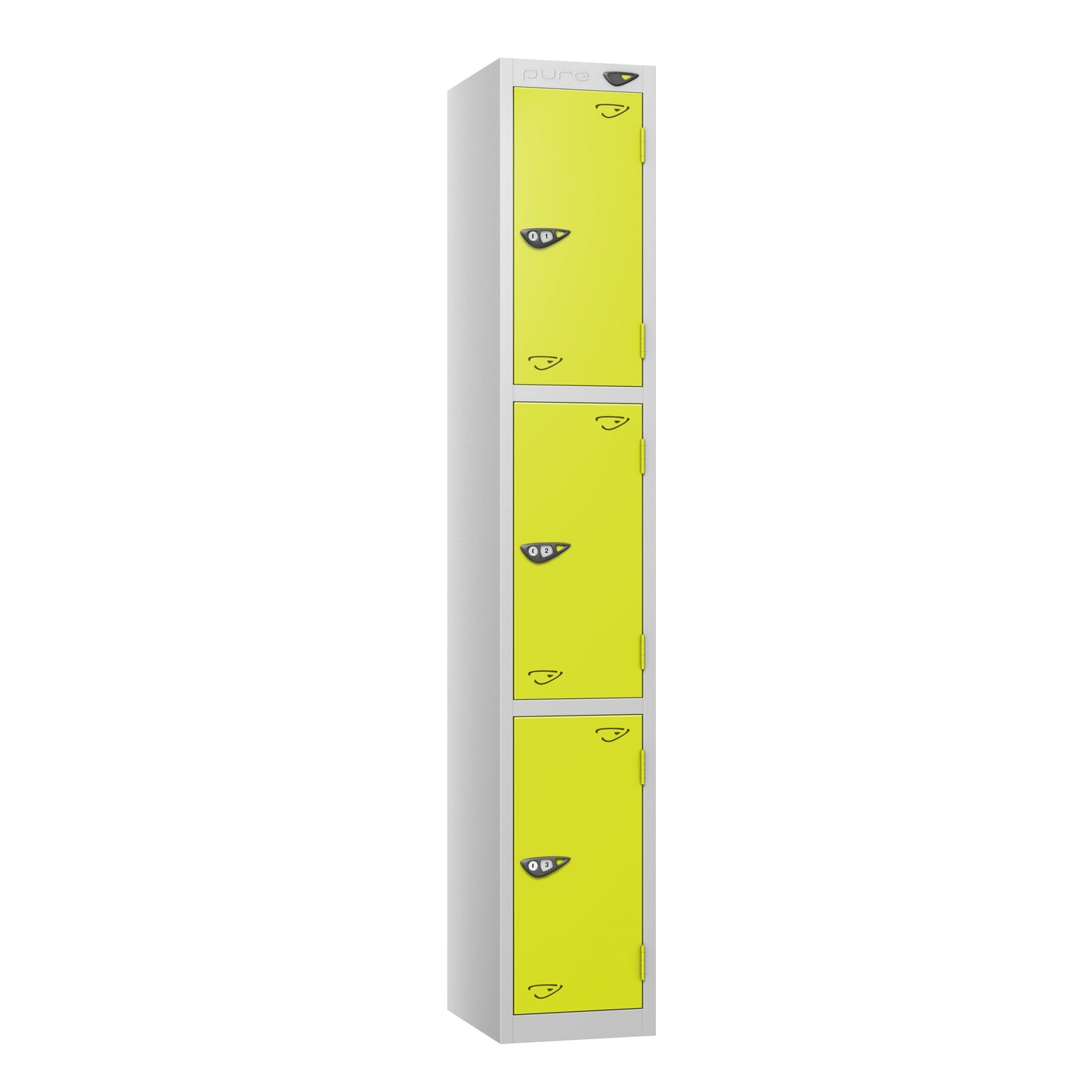 Pure Prime 3 Door Locker H1800xW300xD450mm