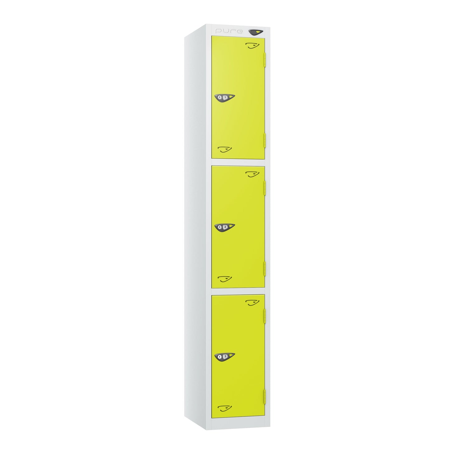 Pure Prime 3 Door Locker H1800xW300xD380mm