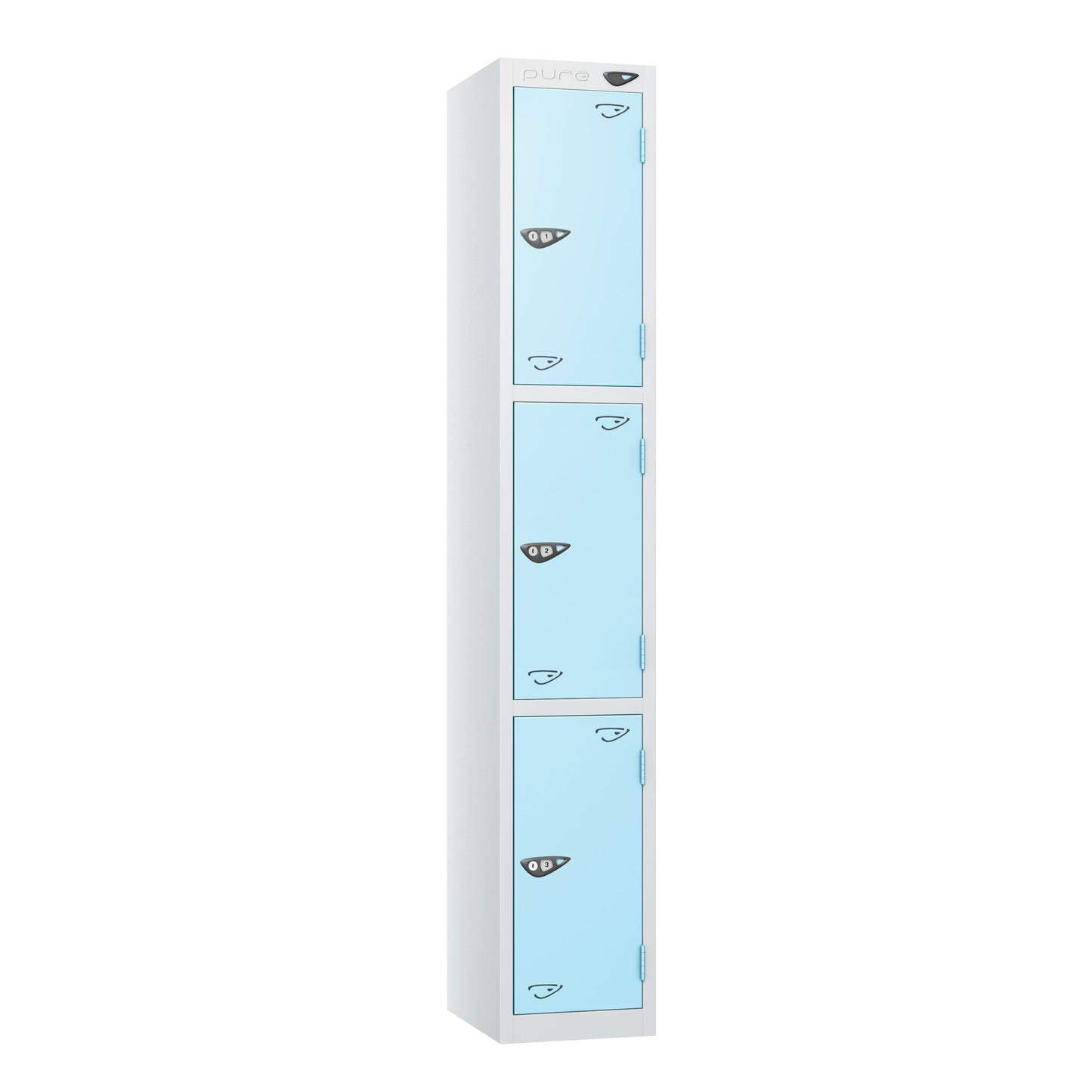 Pure Prime 3 Door Locker H1800xW300xD380mm