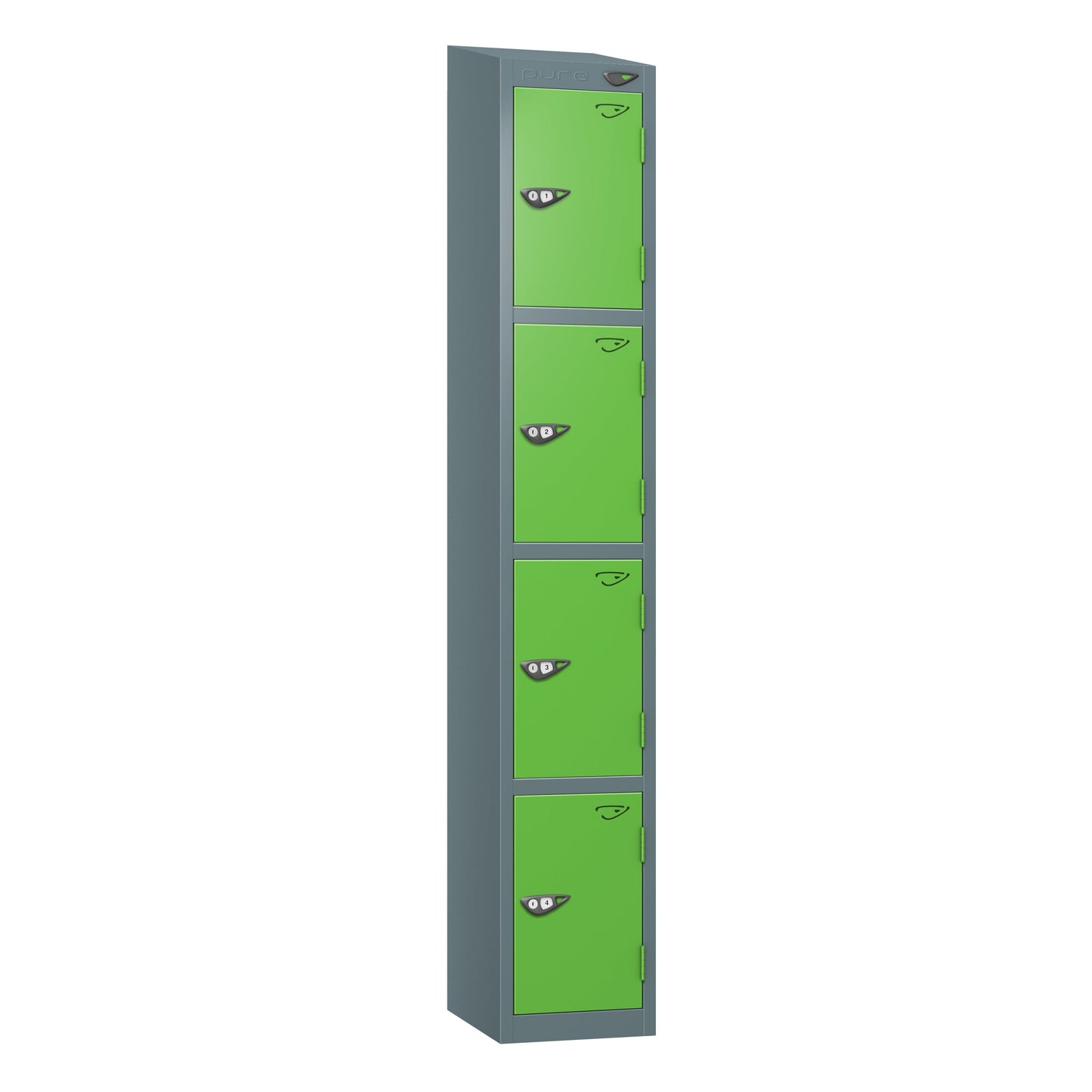 Pure Prime 4 Door Sloping Top Locker H1950/1800xW450xD450mm