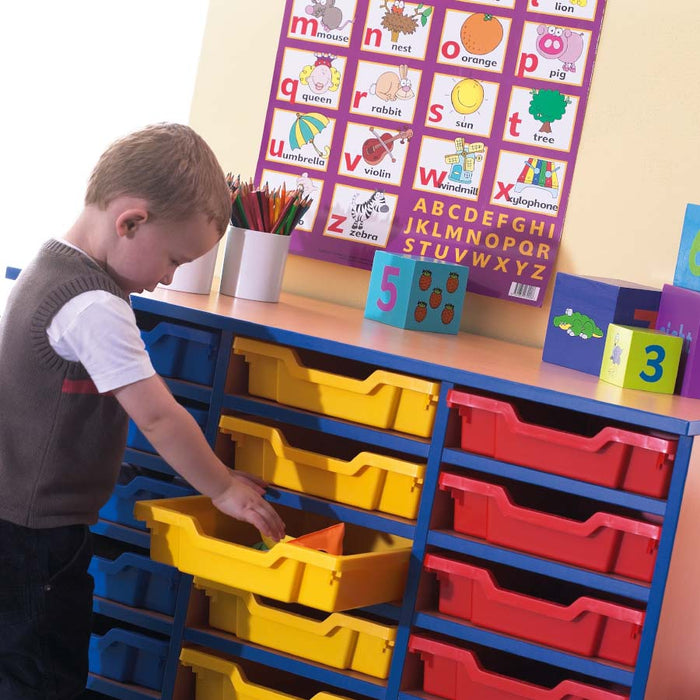 Smart Storage 18 Tray Shelf Mobile Storage Unit