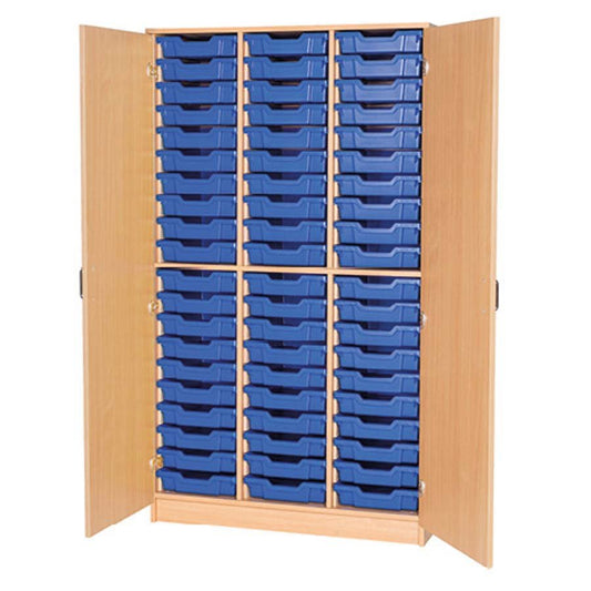 Smart Storage 60 Tray Unit With Lock Doors And Trays