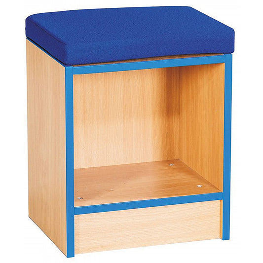 Smart Storage Library Book Storage Bench with Cushion