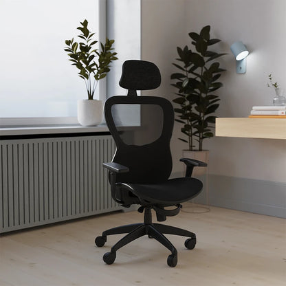 Stealth Shadow High Mesh Back Ergonomic Posture Chair with Arms