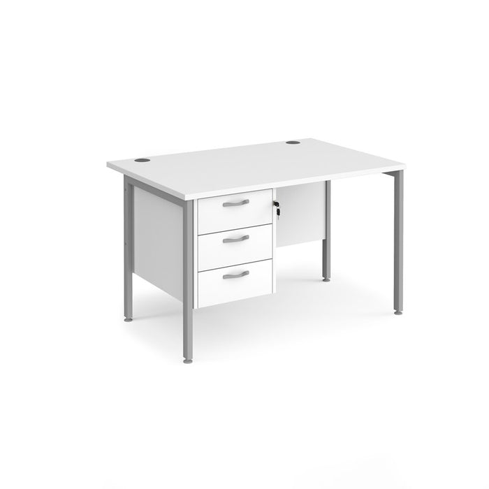 Maestro 25 H Frame Straight Desk with 1 pedestal (Available in 4 sizes)