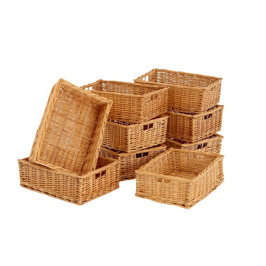 Wicker Basket (Shallow Pack Of 9)