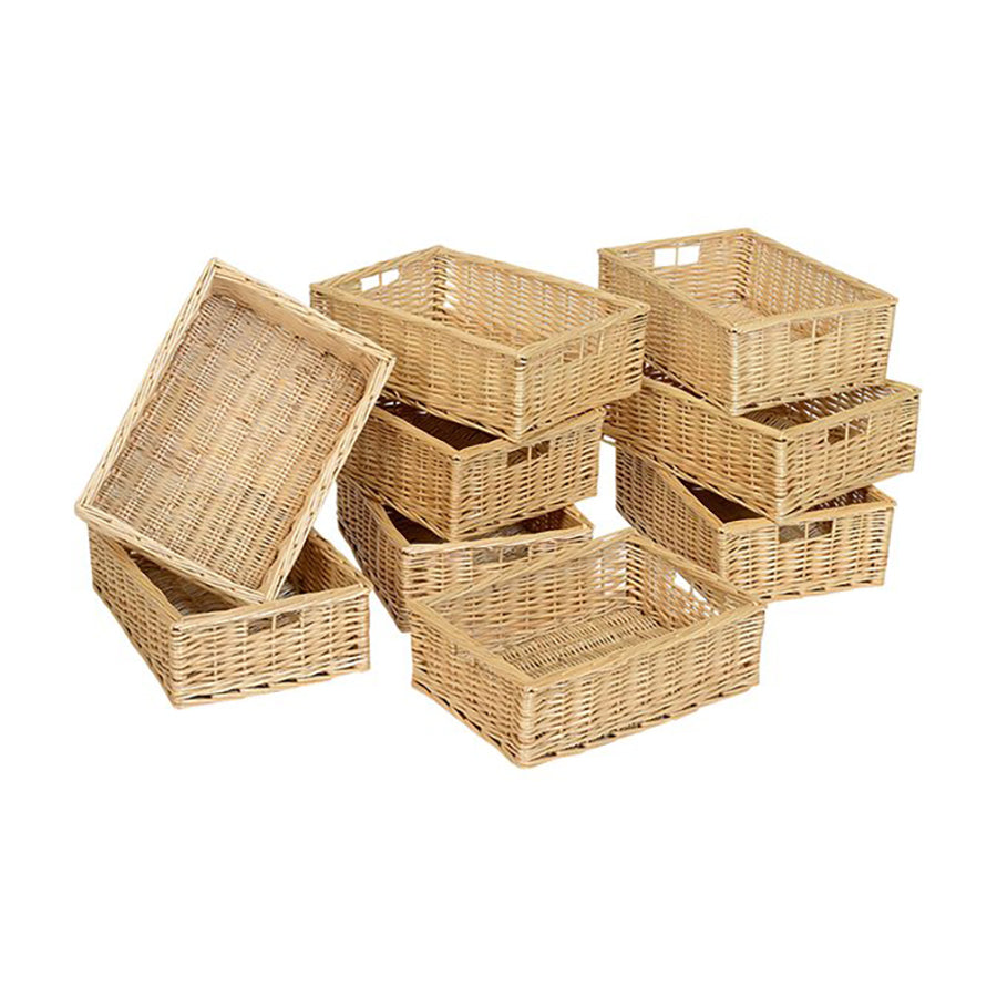 Wicker Basket (Shallow Pack Of 9)
