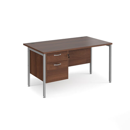 Maestro 25 H Frame Straight Desk with 1 pedestal (Available in 4 sizes)