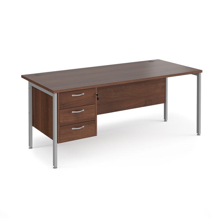 Maestro 25 H Frame Straight Desk with 1 pedestal (Available in 4 sizes)