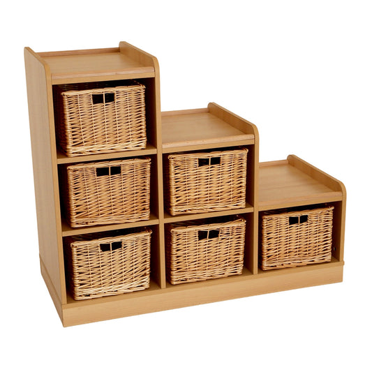 Tiered Sss Unit With Willow Baskets (Right Hand)