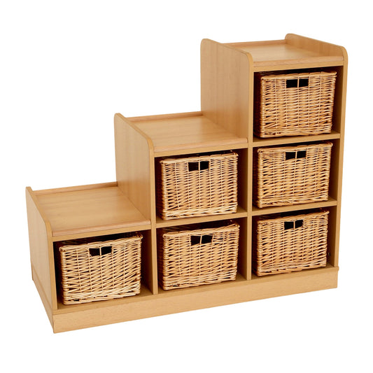 Tiered Sss Unit With Willow Baskets (Left Hand)