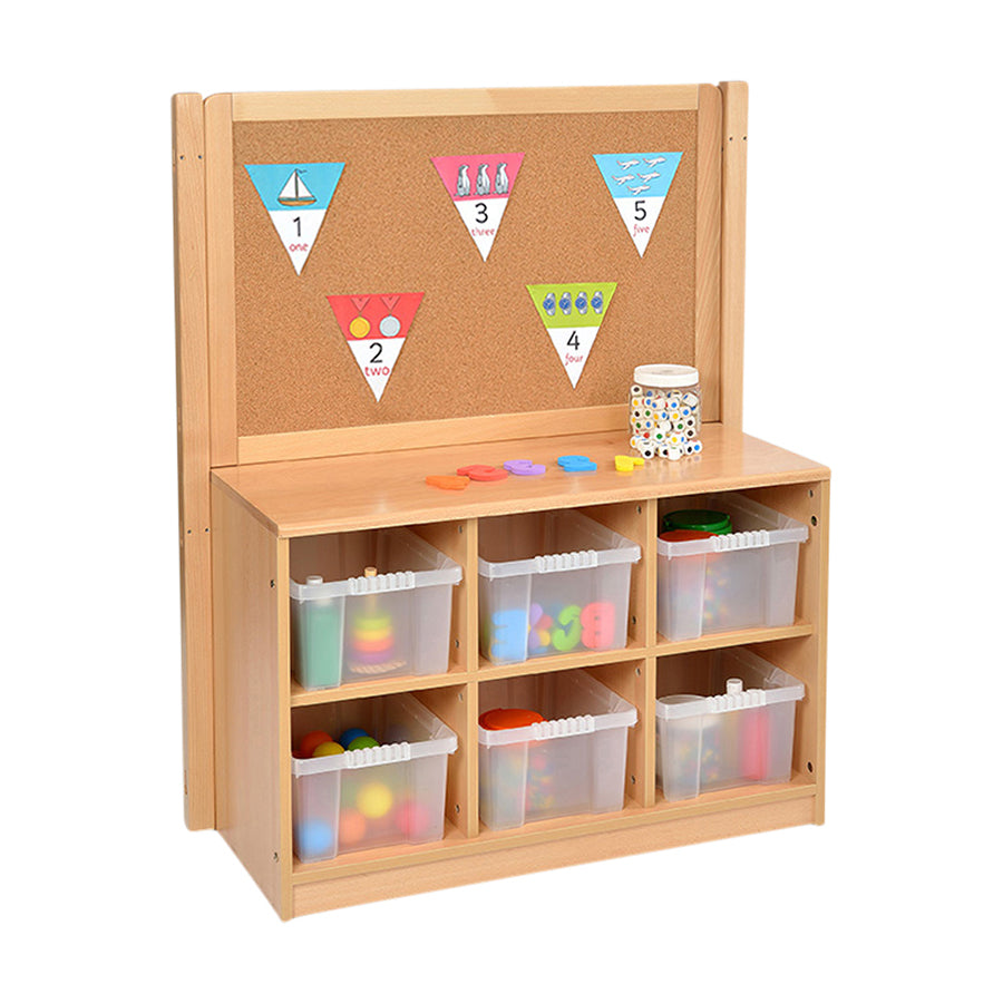 RS 6 Tray Storage Unit with Cork Divider