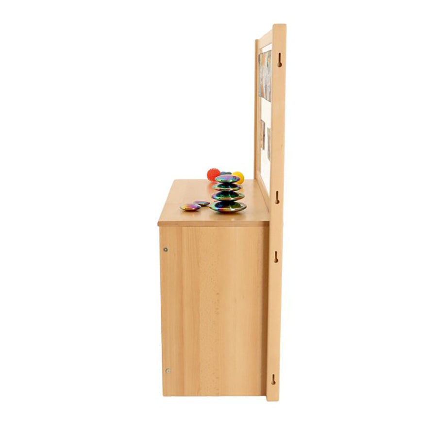 Rs 6 Basket Storage Unit With Drywipe/Mirror Divider