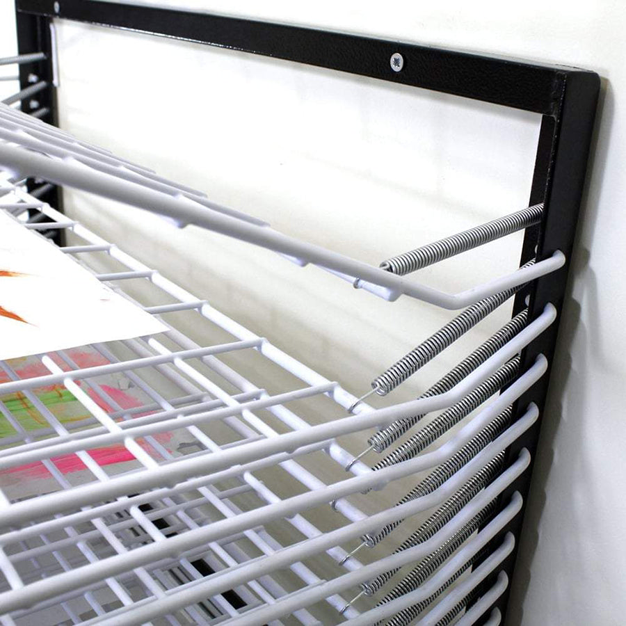 Free Standing Spring Loaded Drying Rack 20 Shelf
