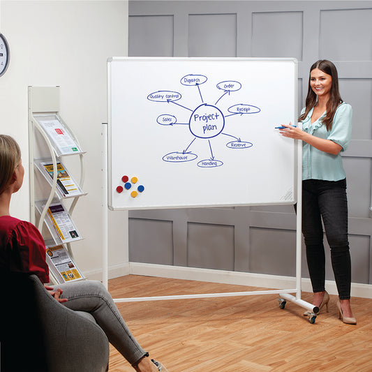 Magnetic Mobile Whiteboard (Landscape or Portrait)