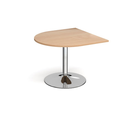 Trumpet Base Boardroom Radial End Extension Table