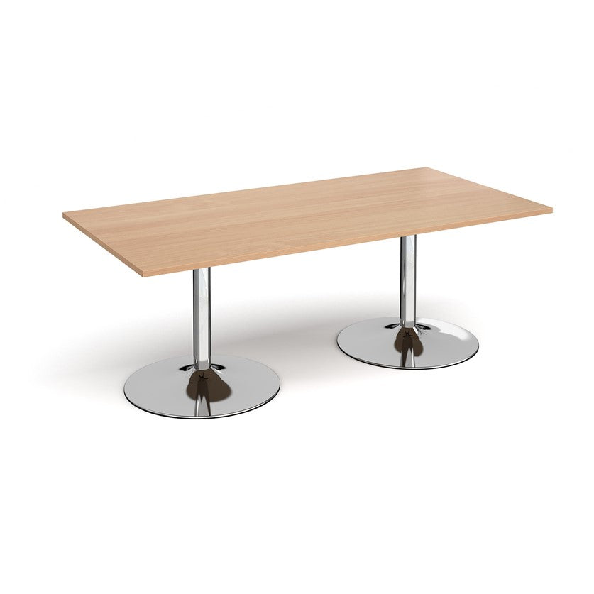 Trumpet Base Boardroom Rectangular Table (Available in 1800 or 2000mm)